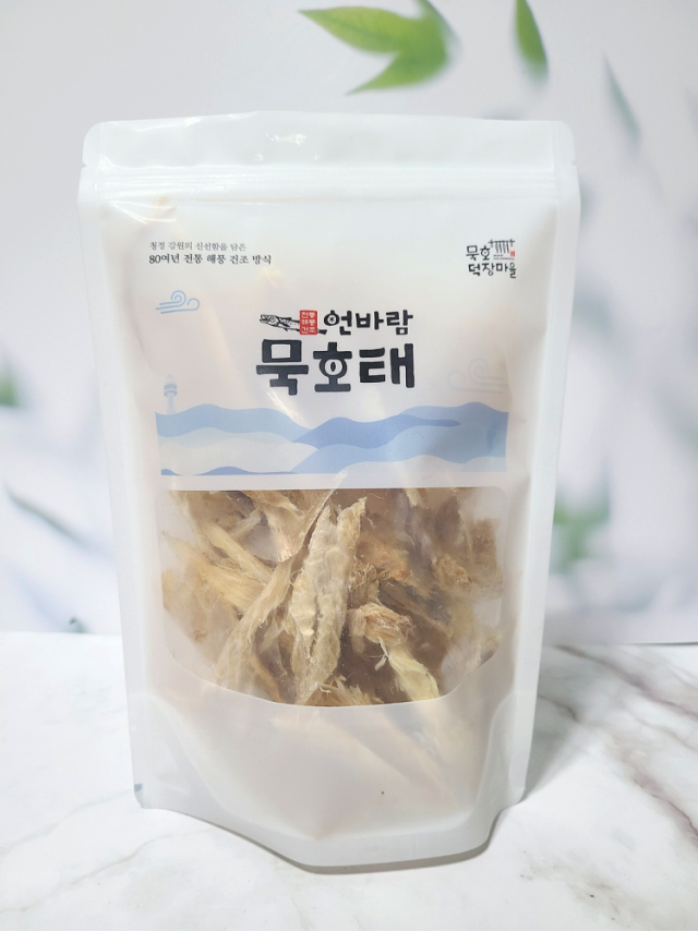 묵호덕장마을,[묵호덕장마을]국내건조 언바람묵호태 채 (150g, 300g) 황태채 북어채 먹태